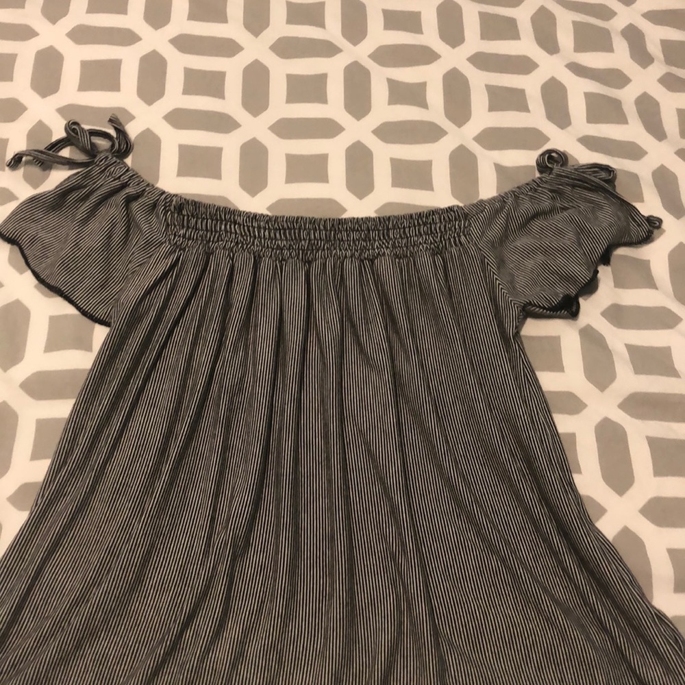 black and white striped
